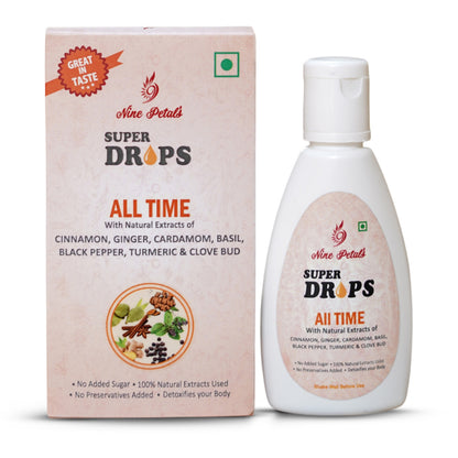 Super Drops Family Pack - All Time + Tea Time + Meal Time Punch + Meal Time Cool + King Cinnamon 30ml + 30ml For All Ages