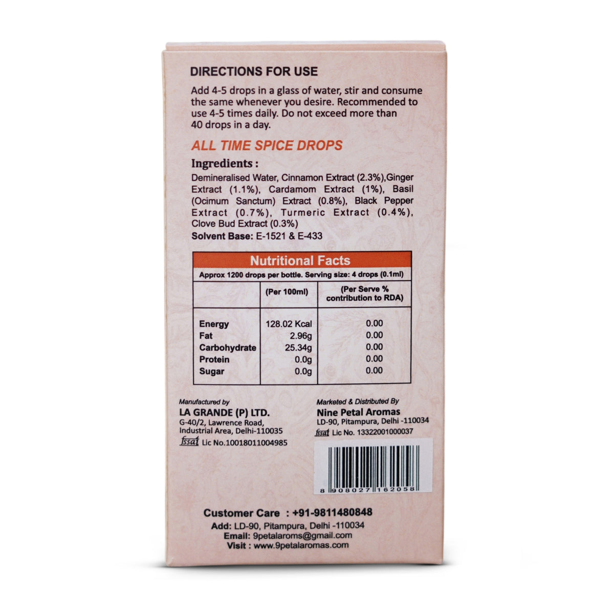 Super Drops Family Pack - All Time + Tea Time + Meal Time Punch + Meal Time Cool + King Cinnamon 30ml + 30ml For All Ages