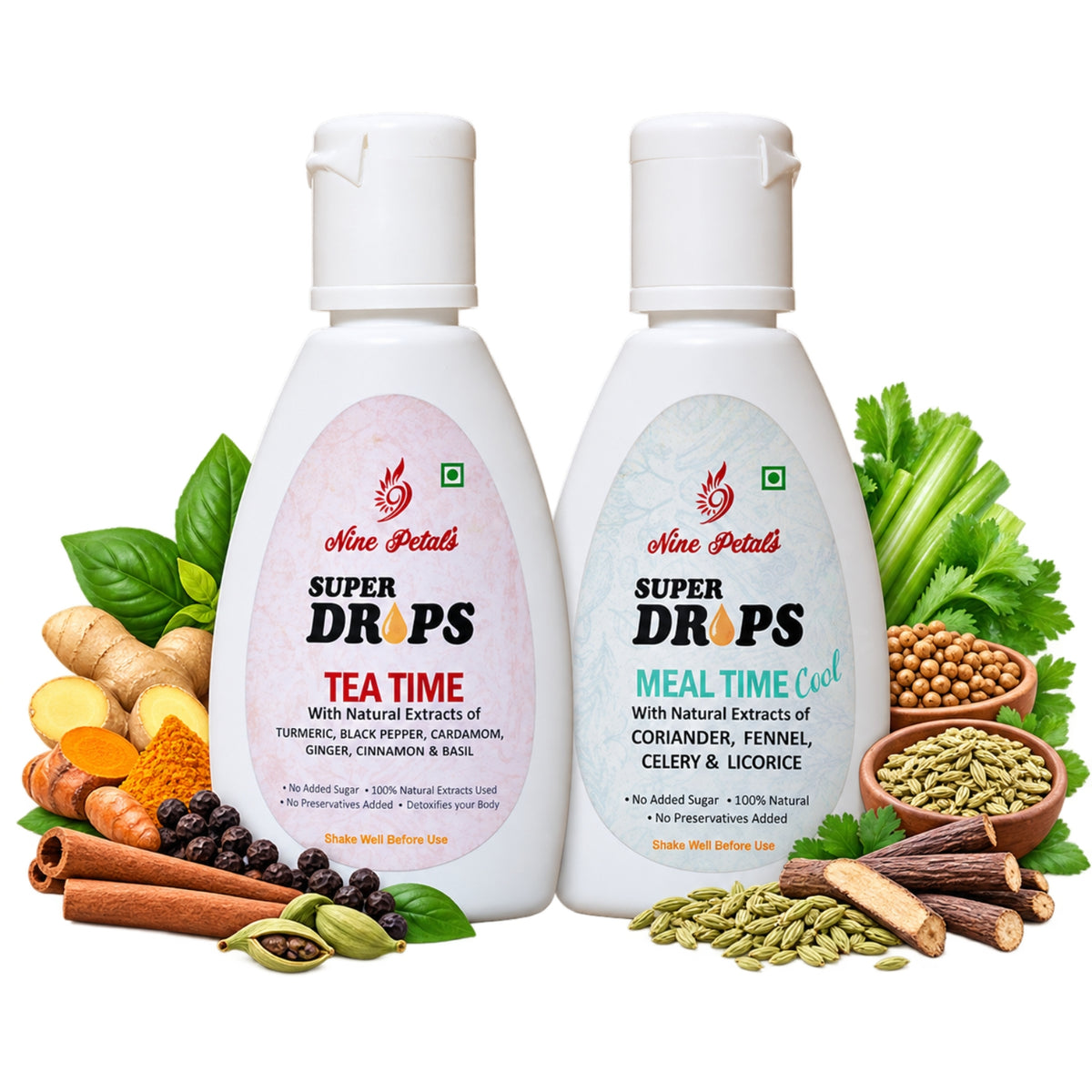 Meal Time Cool + Tea Time Super Drops Combo 30ml + 30ml + 30ml For All Ages