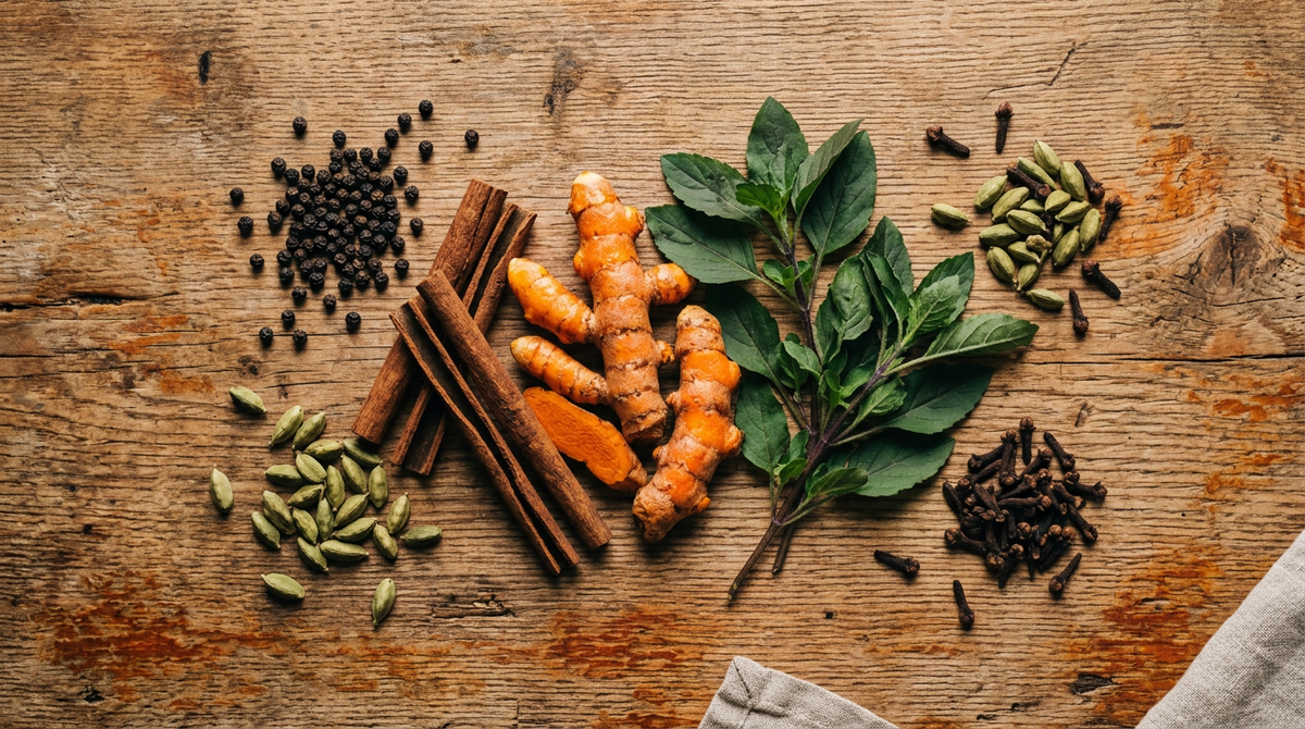 Super Drops All Time ingredients flat lay